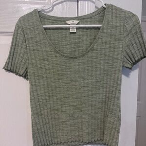 Green Low Cut H&M Top